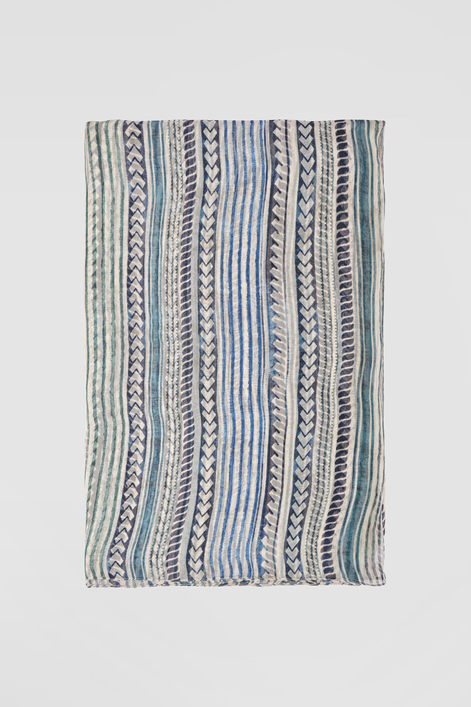 Turaya Printed Saree - Beige, Beige, image 9